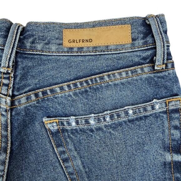 Grlfrnd Karolina High-Rise Skinny Jean In More Life Blue Women's Size 24 - Picture 7 of 8